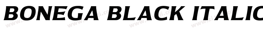 Bonega Black Italic字体转换